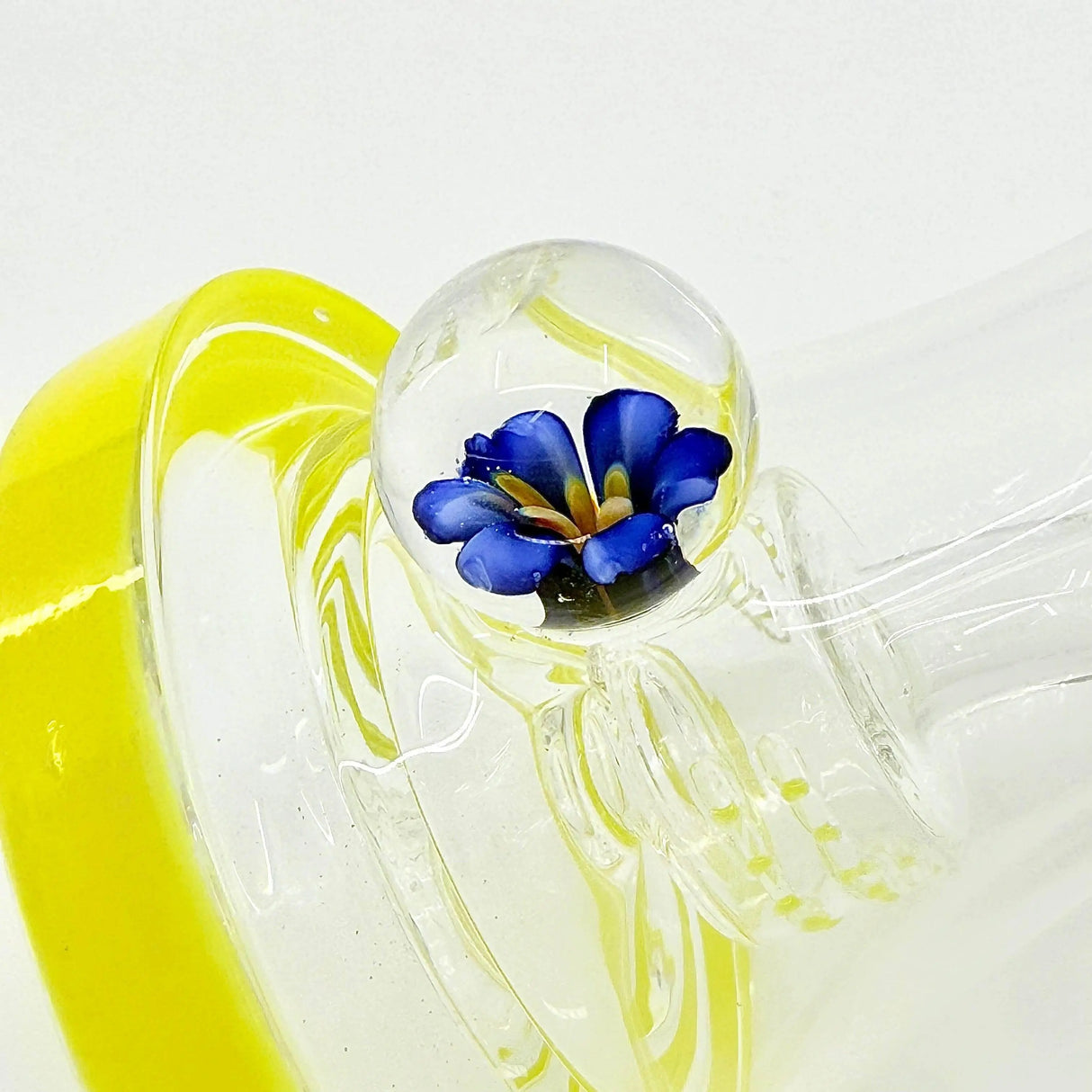 New 8.5 inch Flower Face Crystal glass Dab Rig - SmokeMEGA