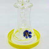 New 8.5 inch Flower Face Crystal glass Dab Rig - SmokeMEGA