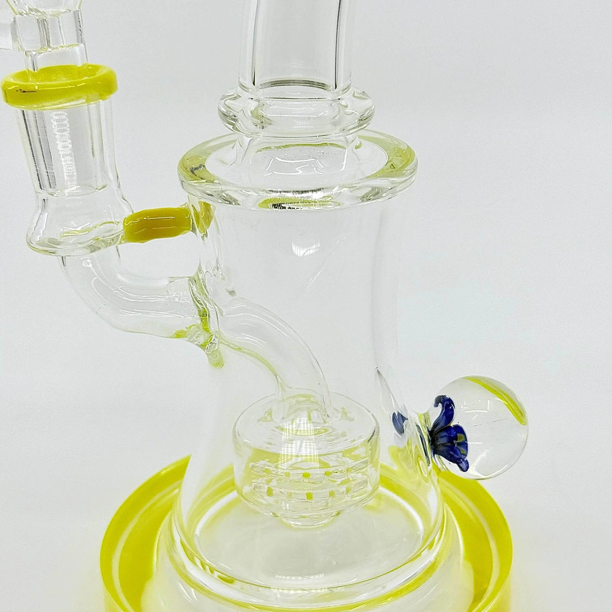 New 8.5 inch Flower Face Crystal glass Dab Rig - SmokeMEGA