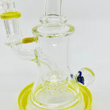 New 8.5 inch Flower Face Crystal glass Dab Rig - SmokeMEGA