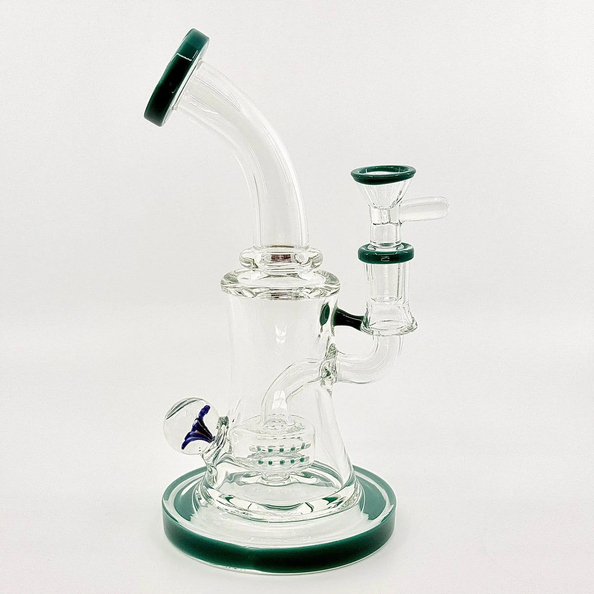 New 8.5 inch Flower Face Crystal glass Dab Rig - SmokeMEGA