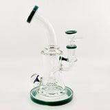 New 8.5 inch Flower Face Crystal glass Dab Rig - SmokeMEGA