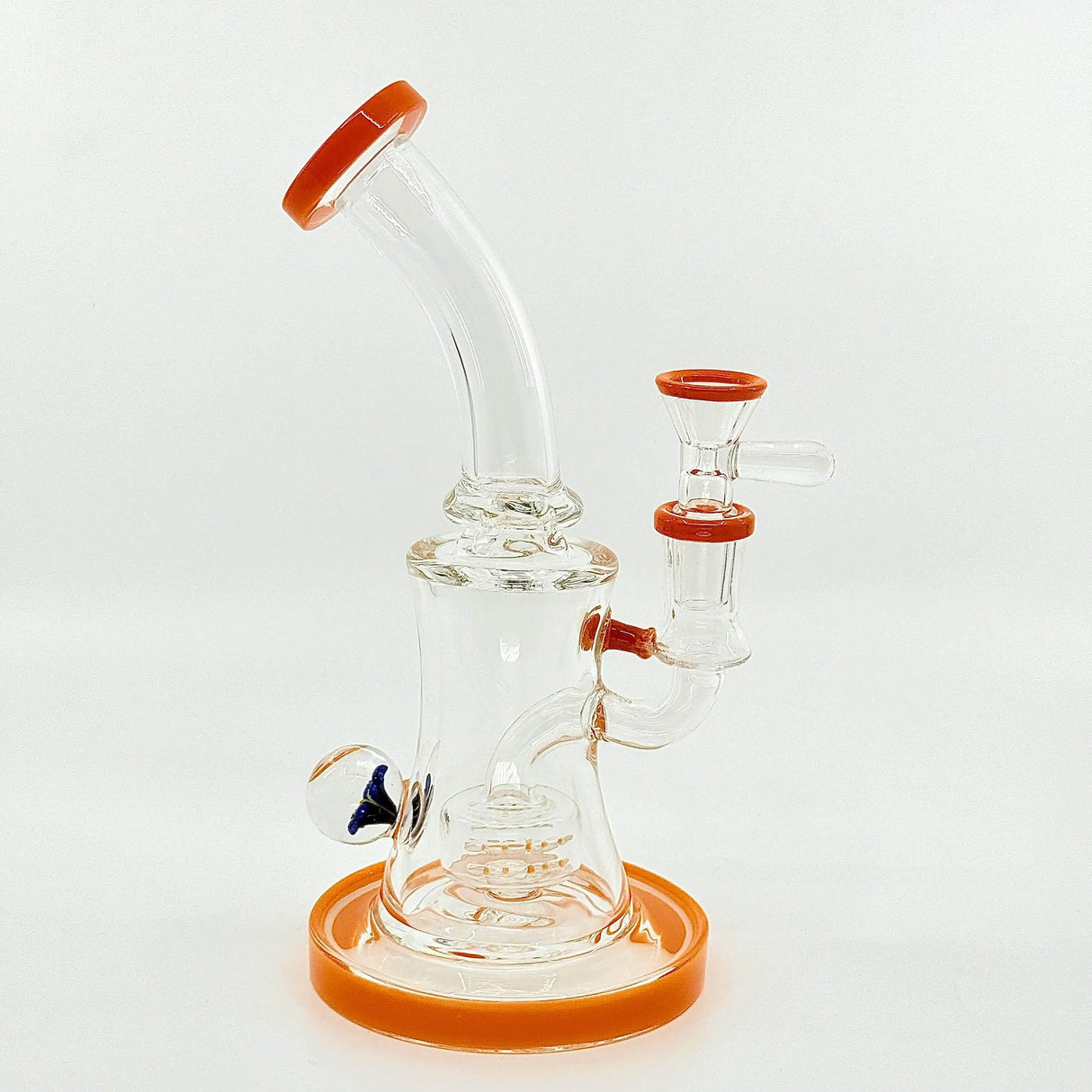 New 8.5 inch Flower Face Crystal glass Dab Rig - SmokeMEGA