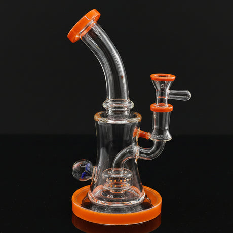 New 8.5 inch Flower Face Crystal glass Dab Rig - SmokeMEGA