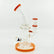 New 8.5 inch Flower Face Crystal glass Dab Rig - SmokeMEGA