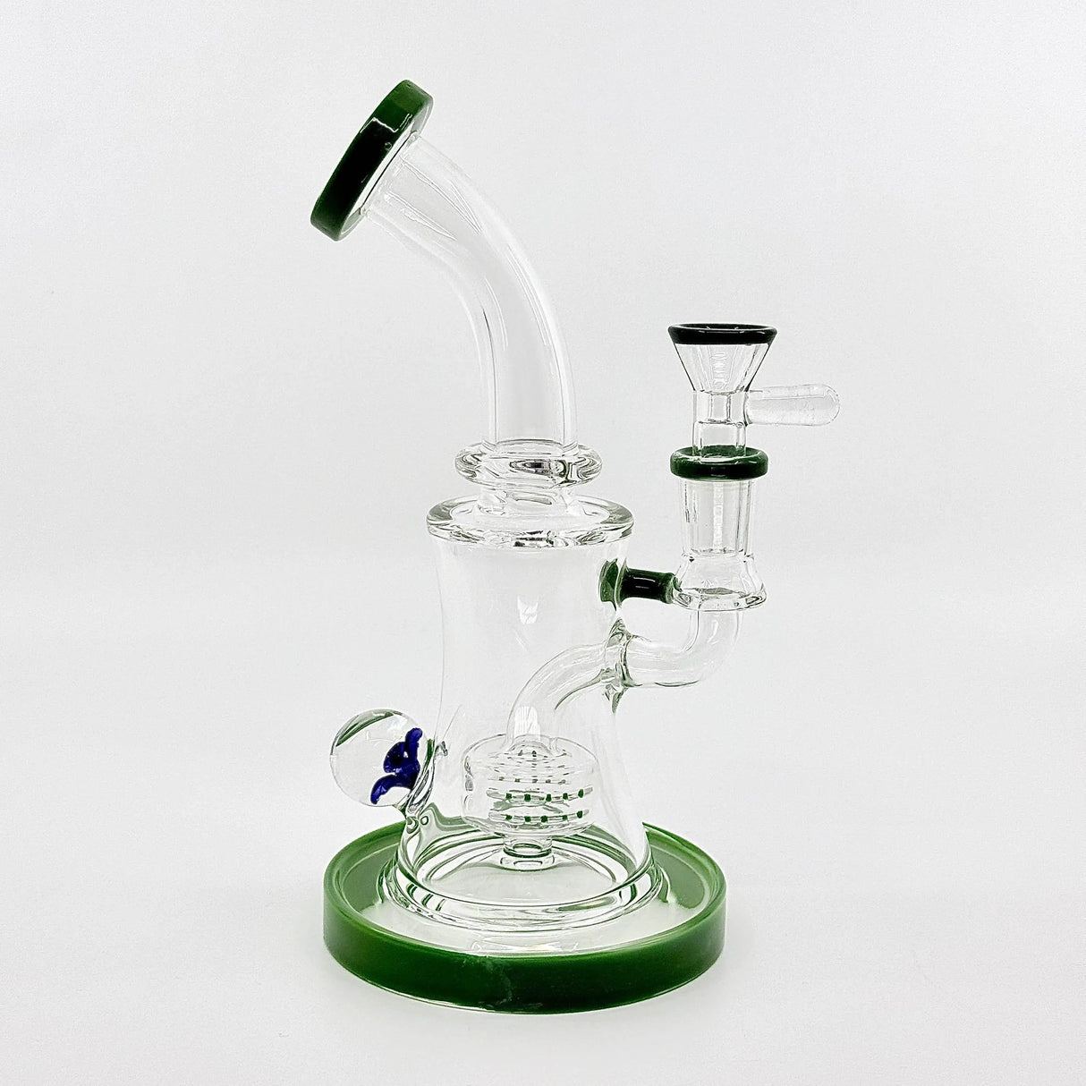 New 8.5 inch Flower Face Crystal glass Dab Rig - SmokeMEGA