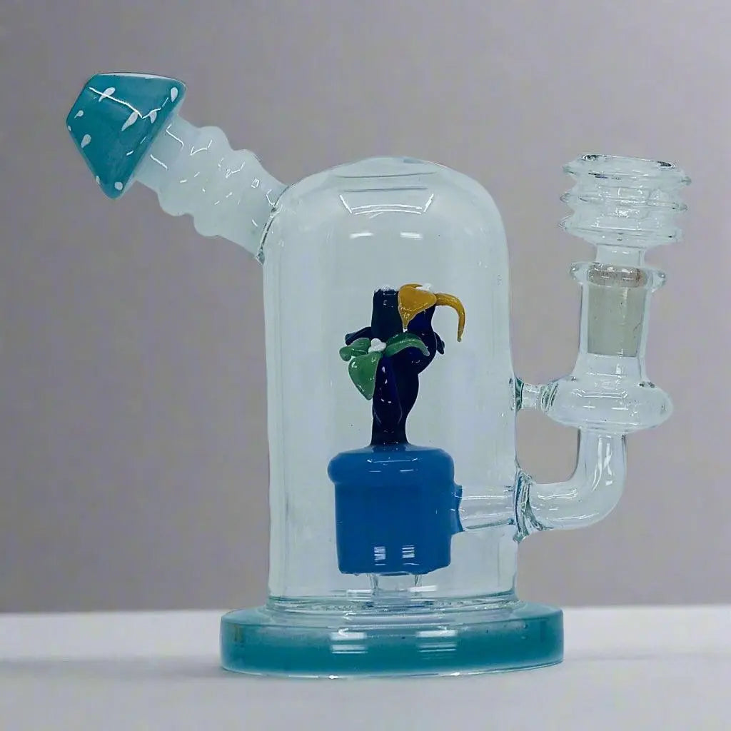 New Flower Art Dab Rig sky blue