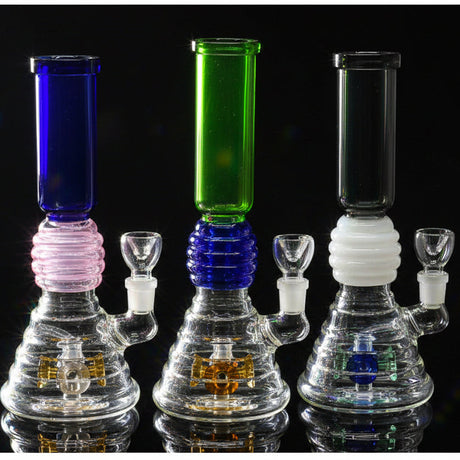 Perc Bong | Multi Colored Bong 8 Inches - SmokeMEGA