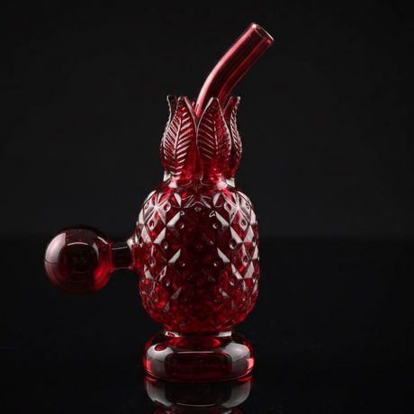 Pineapple Oil Dab Rig | Unique Design 6 Inch Glass Rig - SmokeMEGA