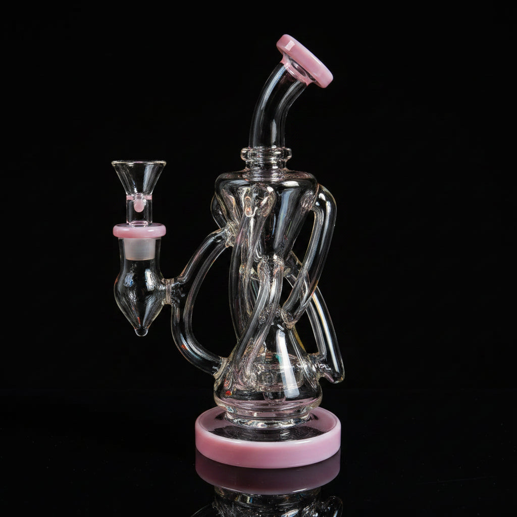Custom Glass Rig Premium Angled Glass Rig | SmokeMEGA