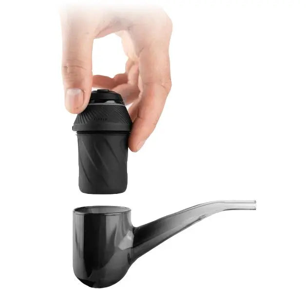 Puffco Proxy sleek vaporizer with detachable ceramic chamber in hand.