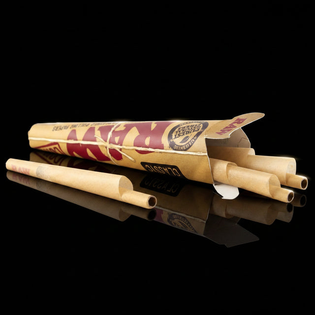 RAW NATURALUNREFINED PRE ROLLED CONES - 32 PACK - SmokeMEGA