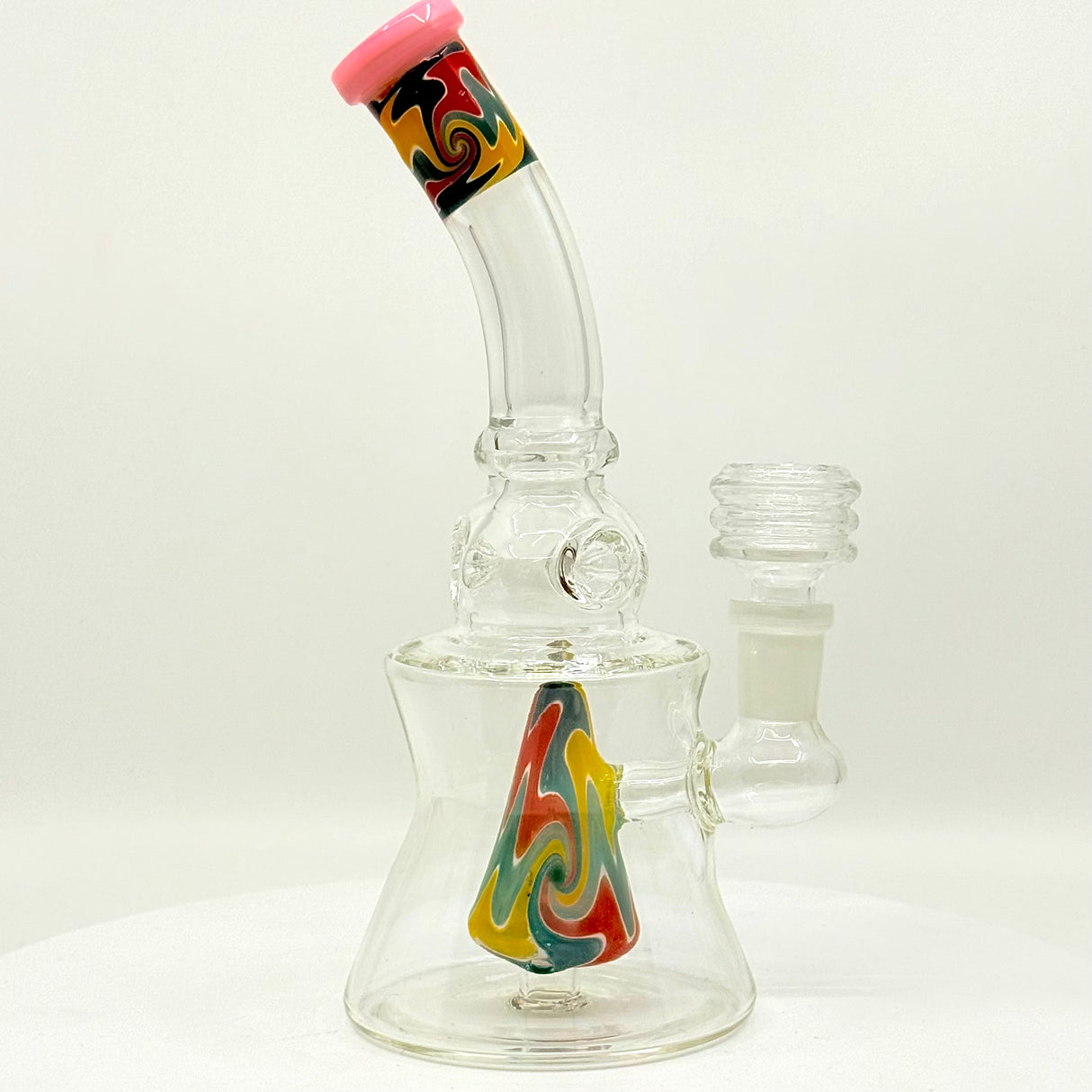  Rainbow Twist Shower Head Dab Rig 
