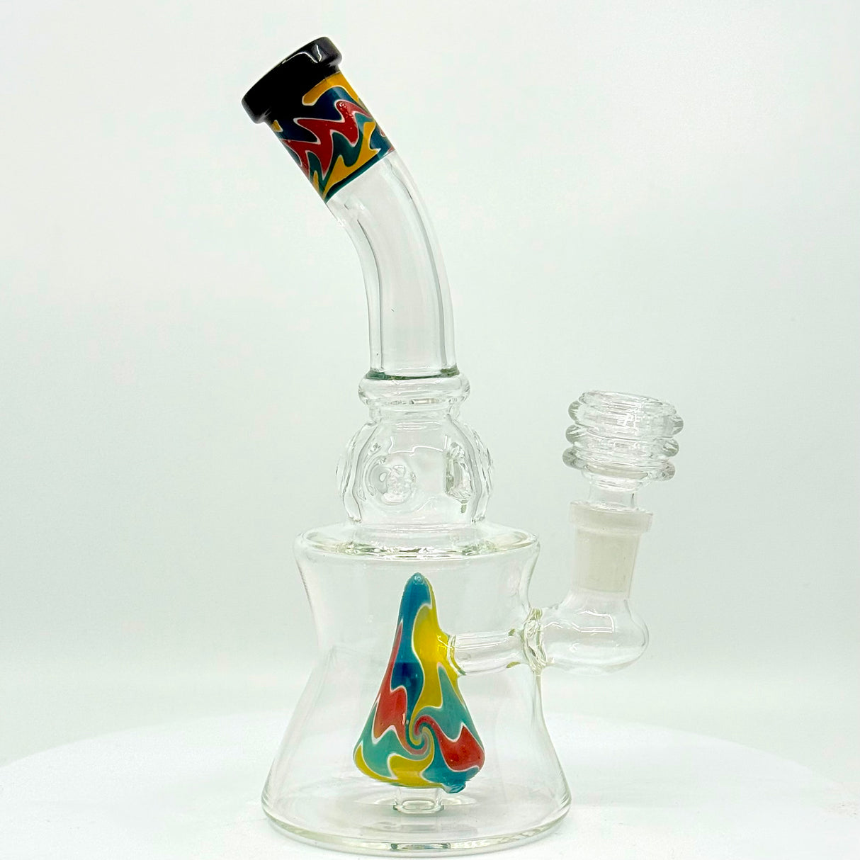  Rainbow Twist Shower Head Dab Rig 