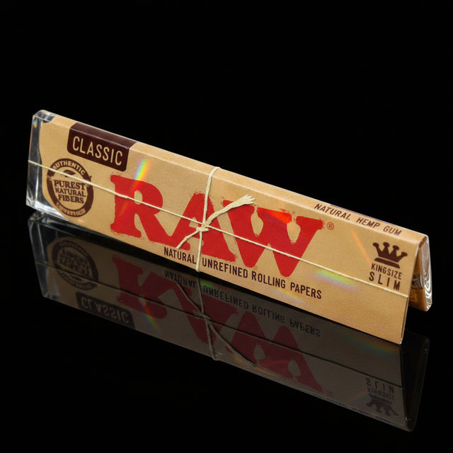 RawÂ® Classic Natural-KING Size Slim Rolling Papers - SmokeMEGA