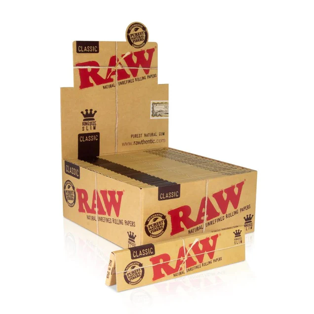 Raw® Classic Natural-KING Size Slim Rolling Papers