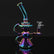 Recycle Dab Rigs - 8" Metallic Design with sleek high-quality glass, featuring recycler functionality for smooth hits.