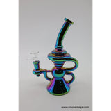 Recycle Dab Rigs - 8" Metallic Design