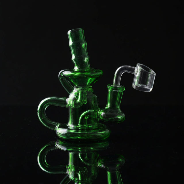 Recycler Dab Rig with 14mm Male 90 Degree Banger - SmokeMEGA