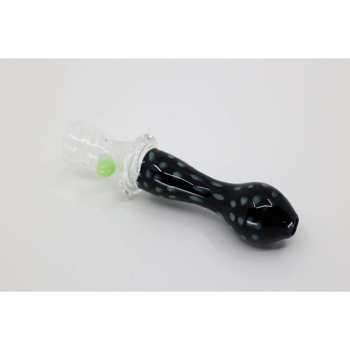 SK - 1098 3.5" Color  Tube Slime Bead Glass Chillum hand pipe