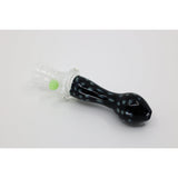 SK - 1098 3.5" Color Tube Slime Bead Glass Chillum hand pipe
