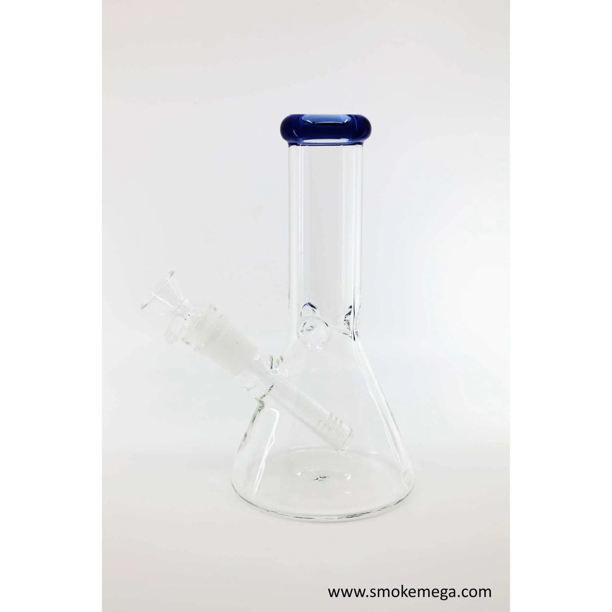 SK-173 8" glass mini beaker ice bong with compact design and high-quality borosilicate glass.