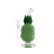 8-inch juicy glass pineapple bong dab rig with textured design and green glass leaves.