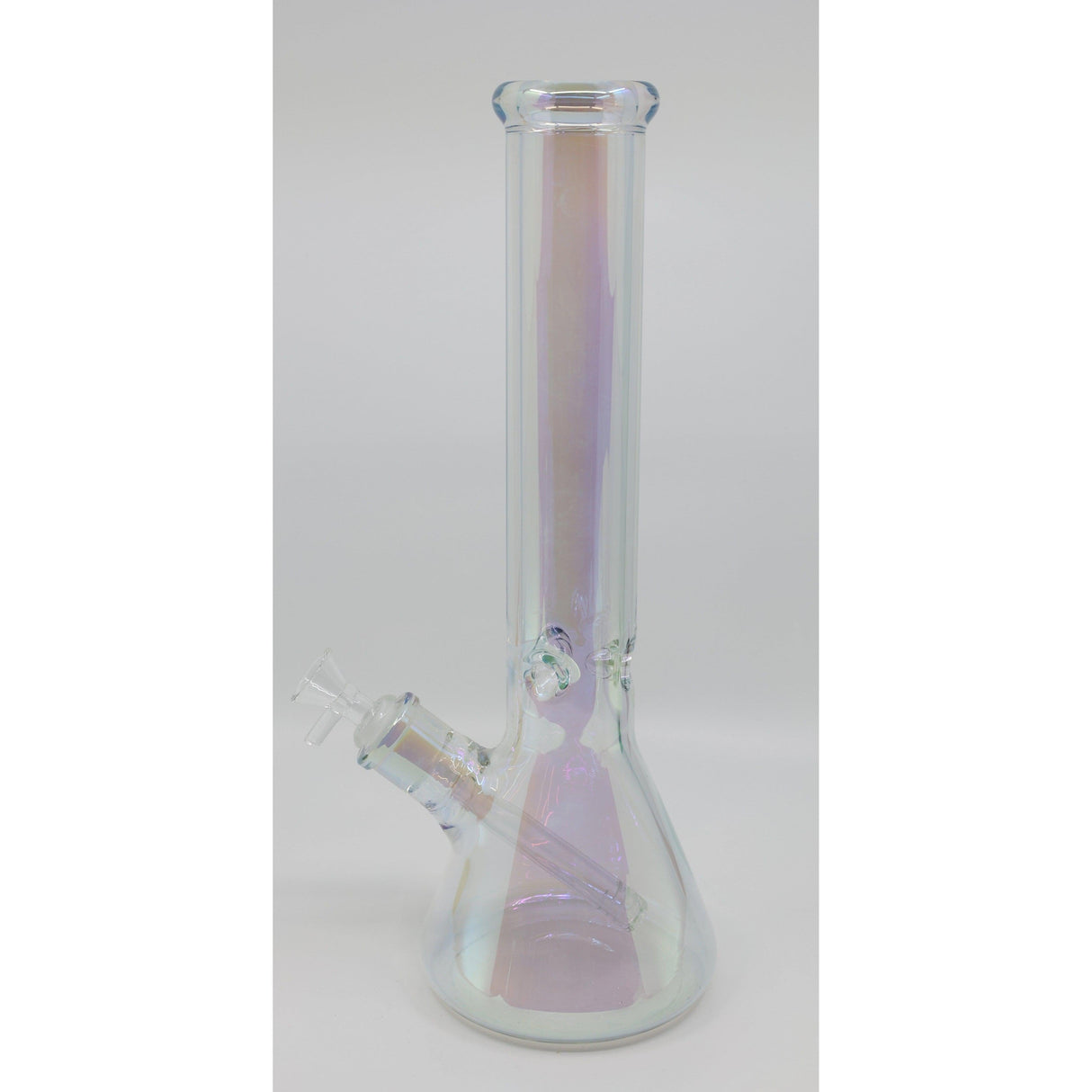 14" Heavy Thick Iridescent Glass Beaker Bong - Kaleidoscope Eyes