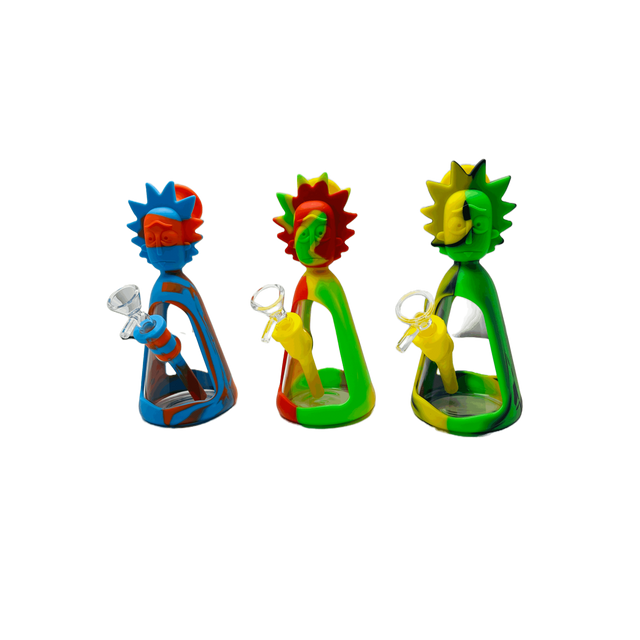 SK - 754 RM Cartoon multi colored silicone water bong