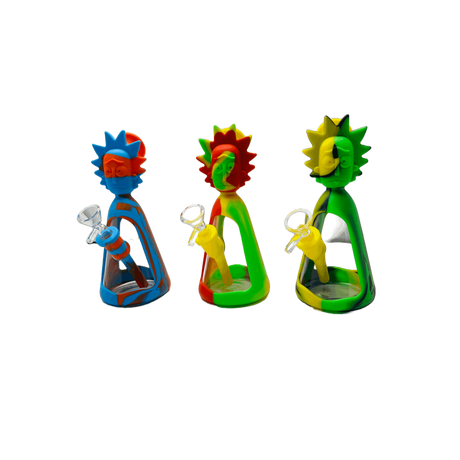 SK - 754 RM Cartoon multi colored silicone water bong - SmokeMEGA