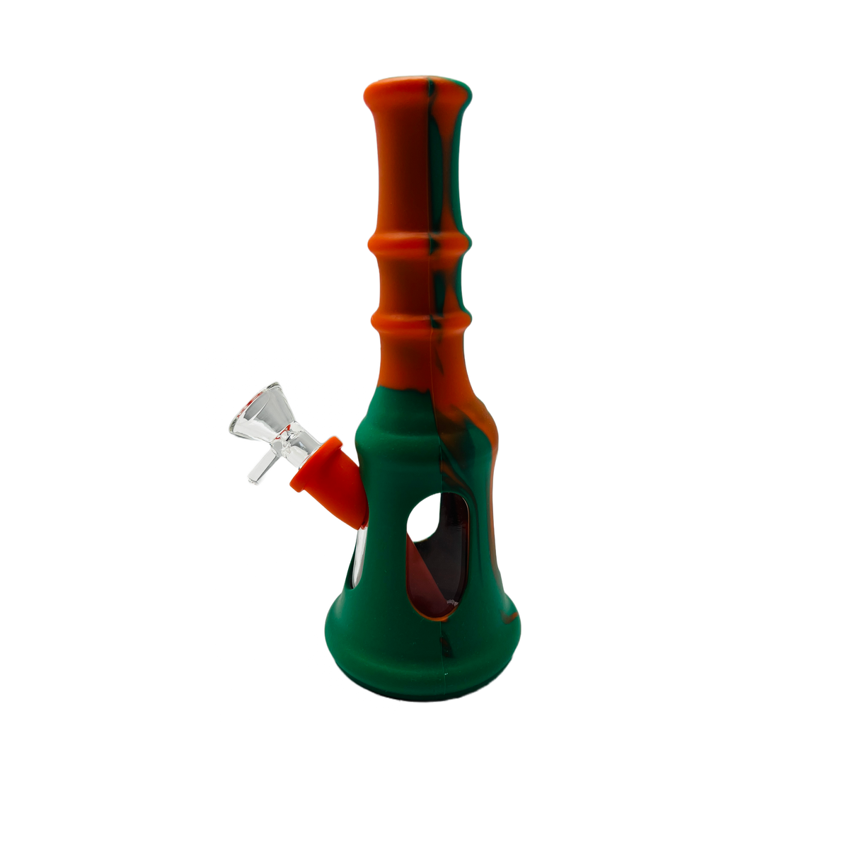 SK - 758 Silicone Water Smoking Pipes Drop Resistant Beaker Style Silicone Pipe 8" Silicone Bongs Pipe