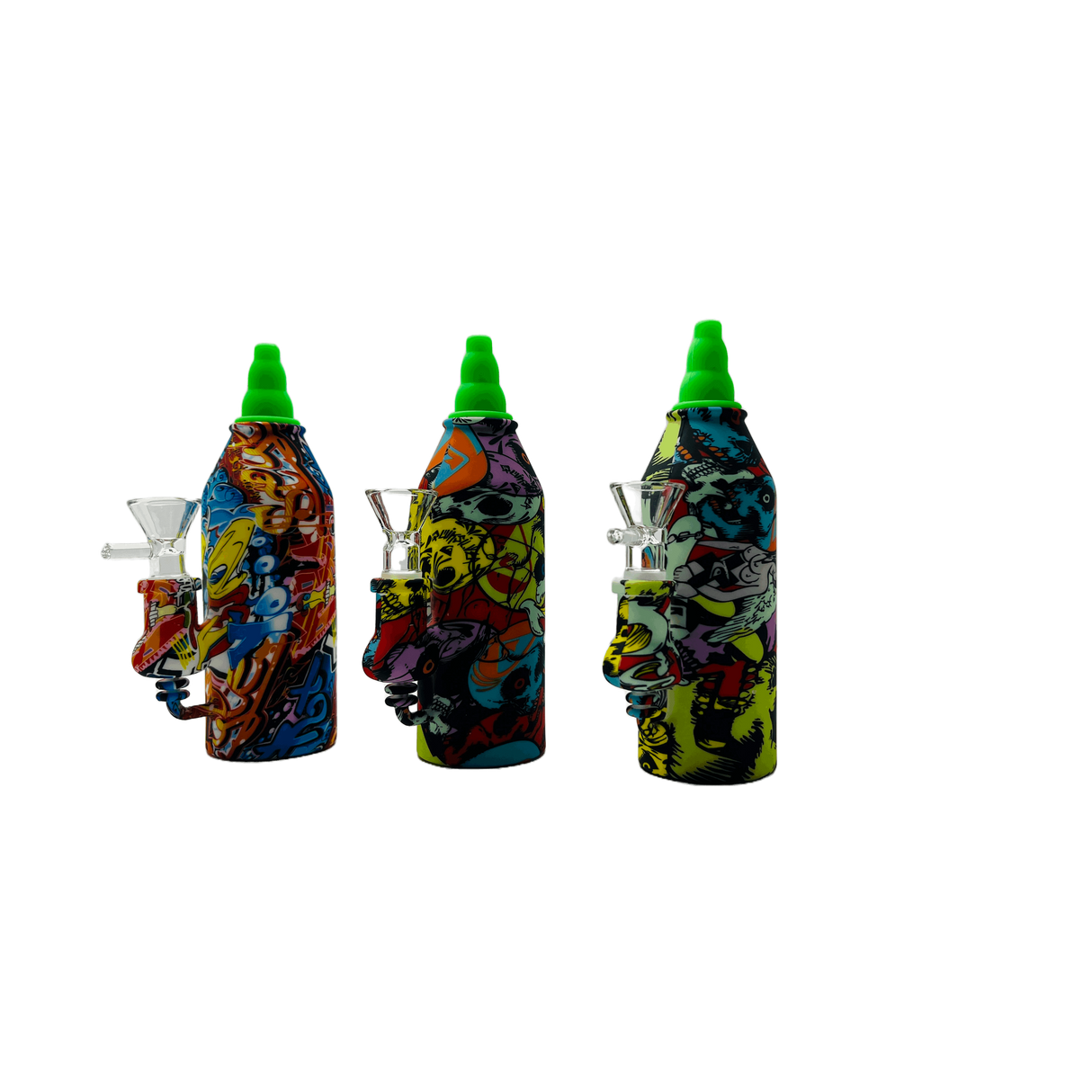 SK - 759 MULTI COLOR SILICONE BOTTLE RIG