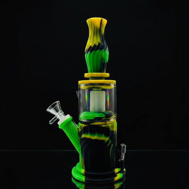 SK - 767 10" 4-in-1 silicone water pipe