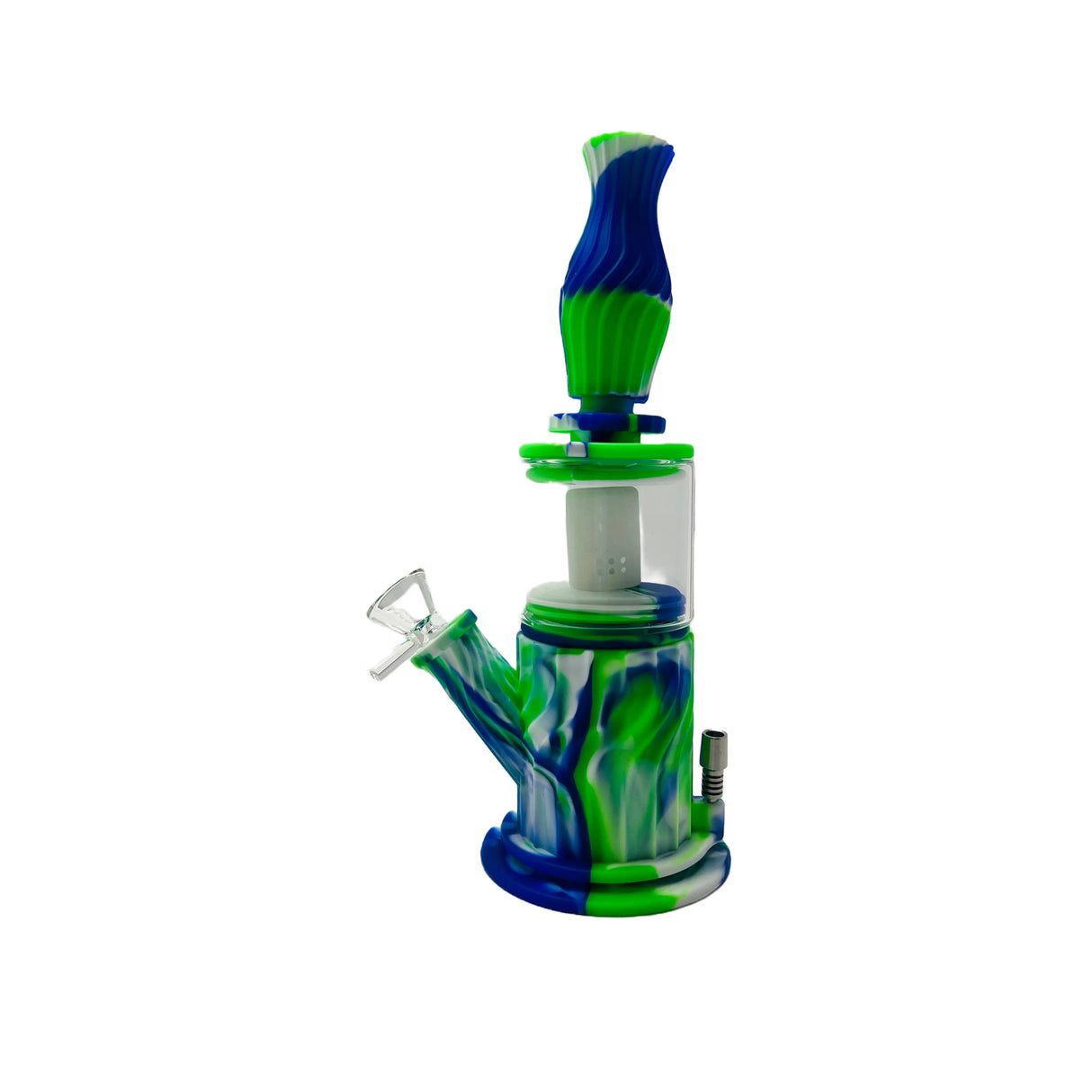 SK - 767 10" 4-in-1 silicone water pipe