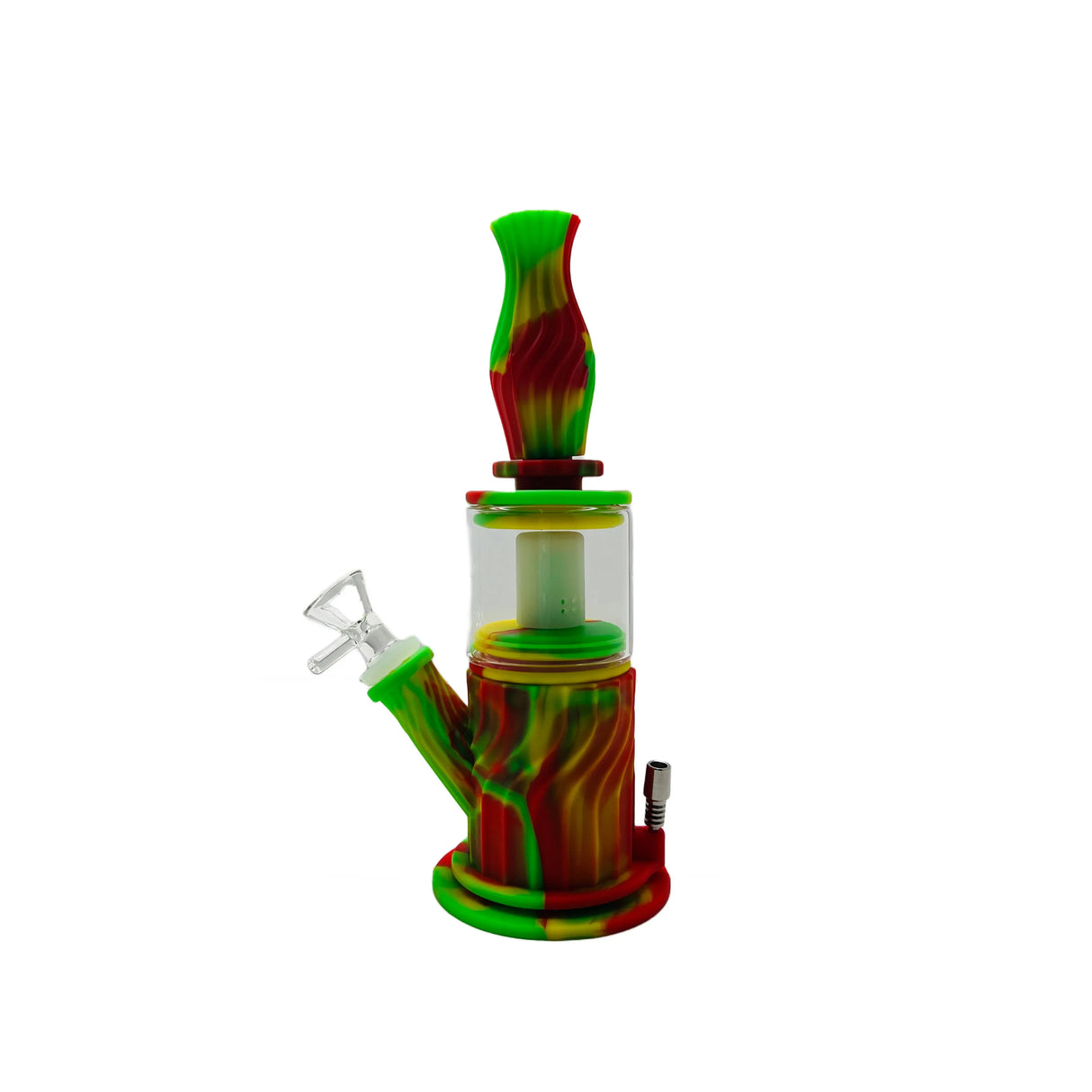 SK - 767 10" 4-in-1 silicone water pipe