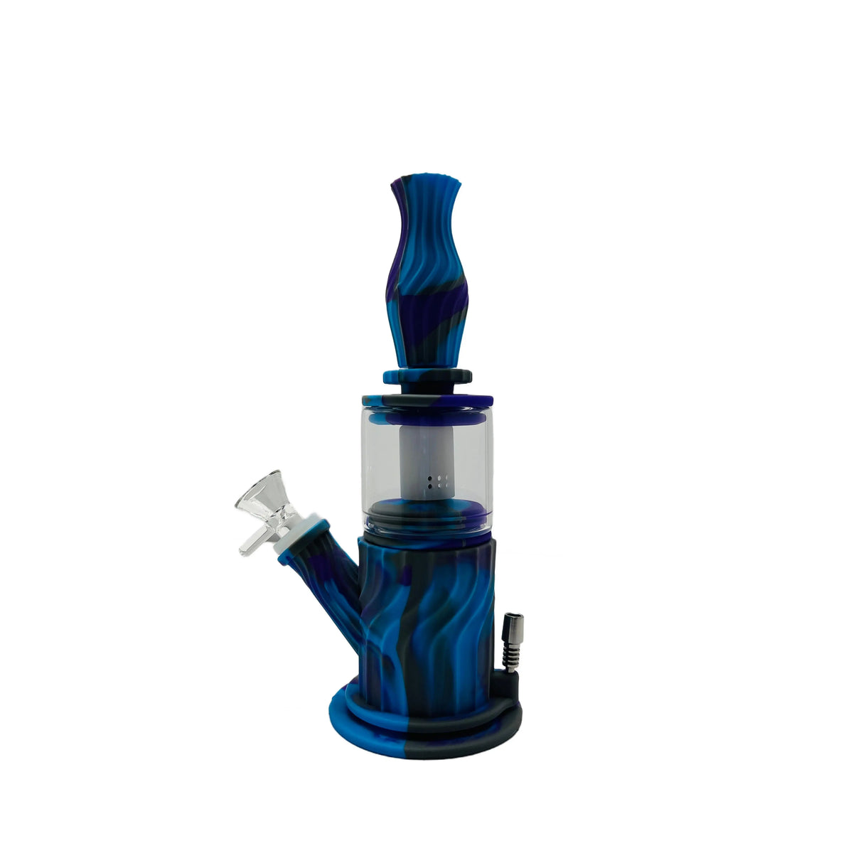 SK - 767 10" 4-in-1 silicone water pipe