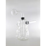 Scorch Torch Lighter 4" Flint + Glass Oil Burner Bubbler Pipe