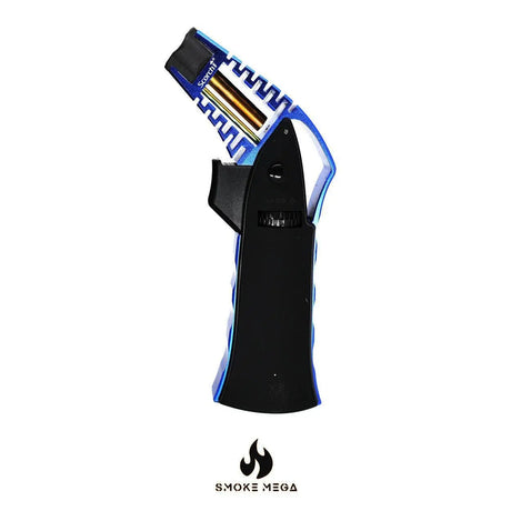 Scorch Torch Lighter with wind-resistant flame and ergonomic design in luxury box.