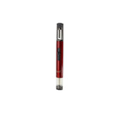 Slim Pencil Single Flame Torch Lighter with red sleek design and flame control.