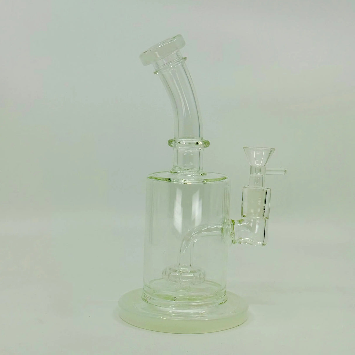 Shimmer Glass 9" Bent Neck Shower Head Dab Rig - Elevate Your Experience
