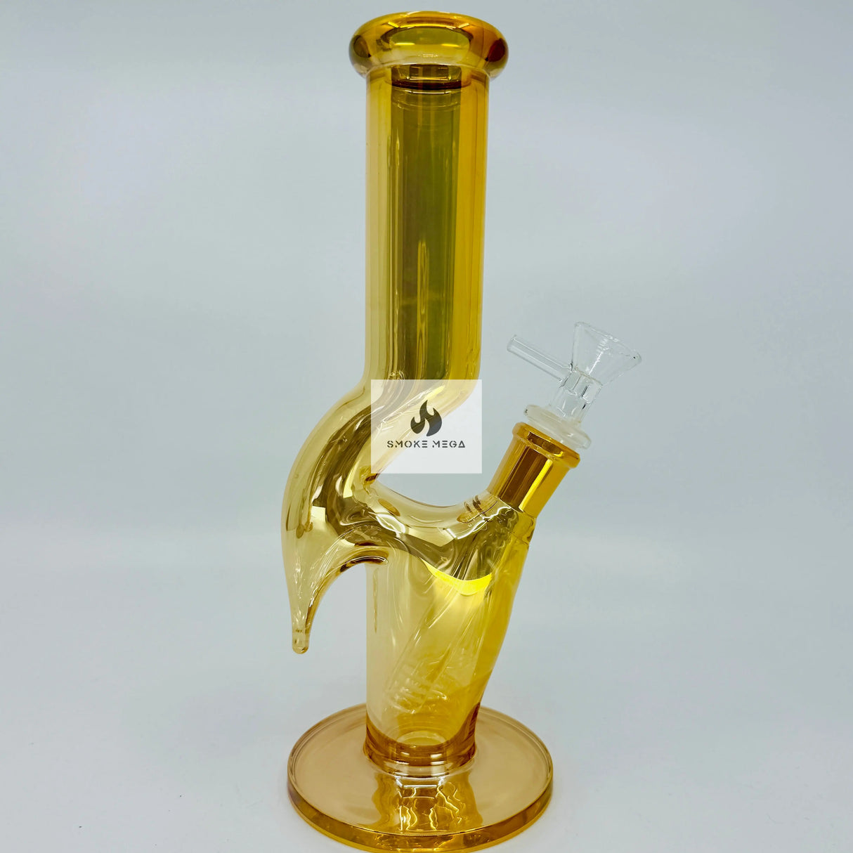 Shimmering 10" Metallic Glass Bong with Eye-Catching Design