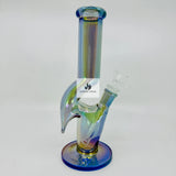 Shimmering 10" Metallic Glass Bong with Eye-Catching Design