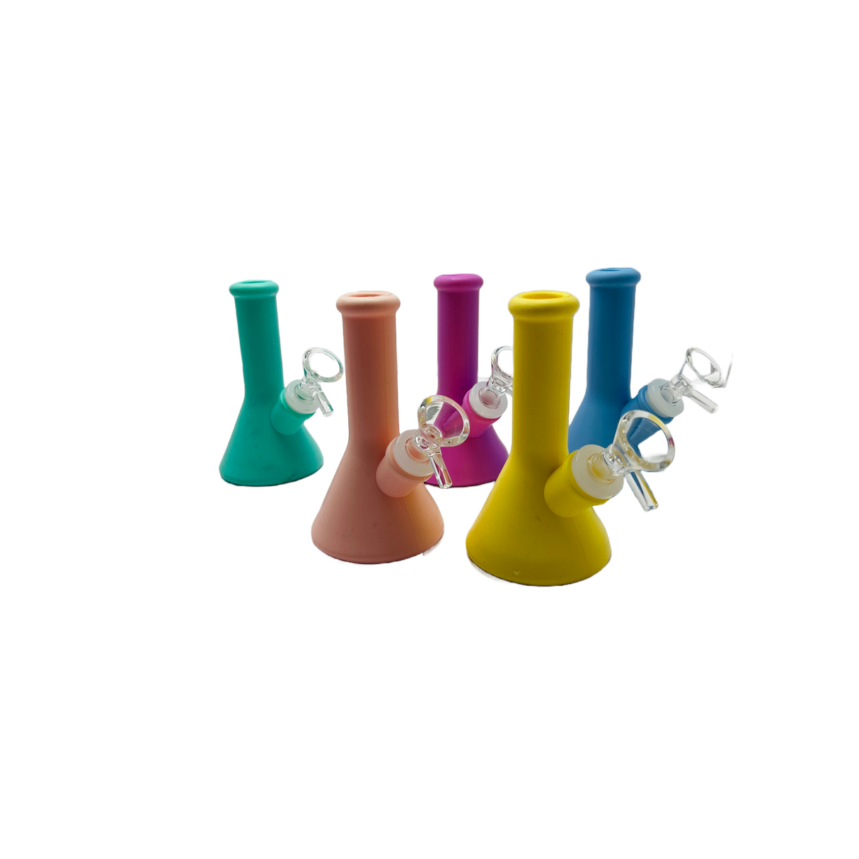 Silicone Bongn | 5 Inch 4 PIECE Unbreakable Detachable Water Pipe + SCREENS!