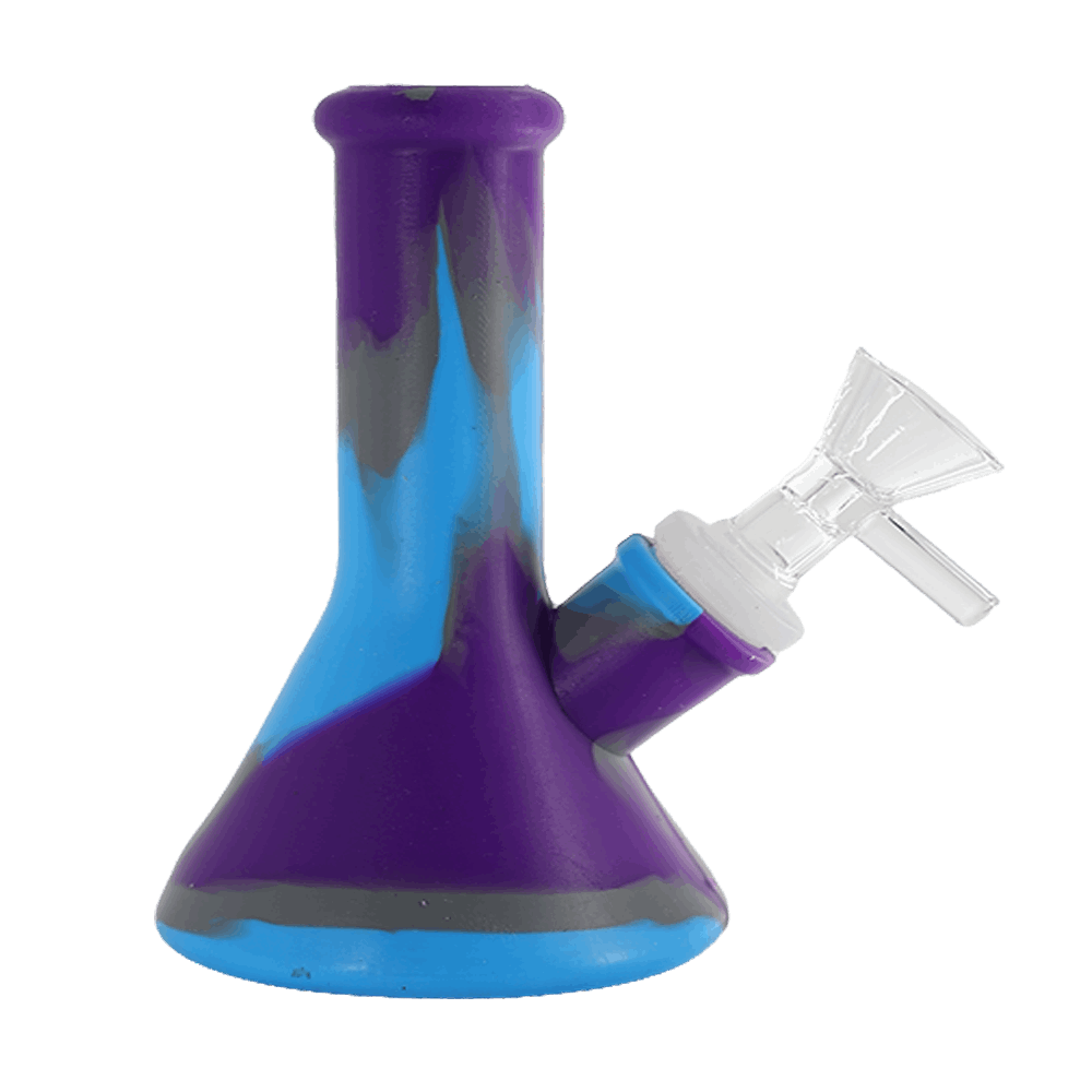 Silicone Color Bong- 4 inch