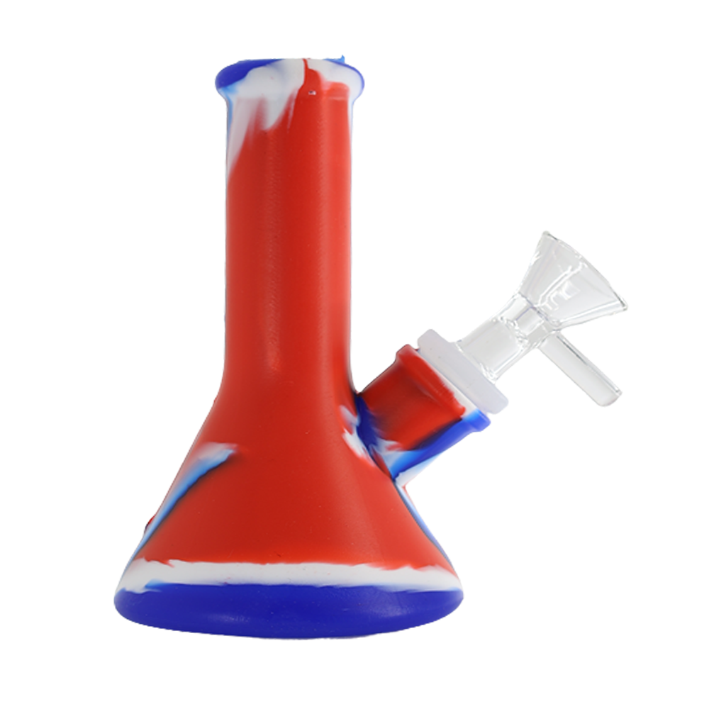 Silicone Color Bong- 4 inch