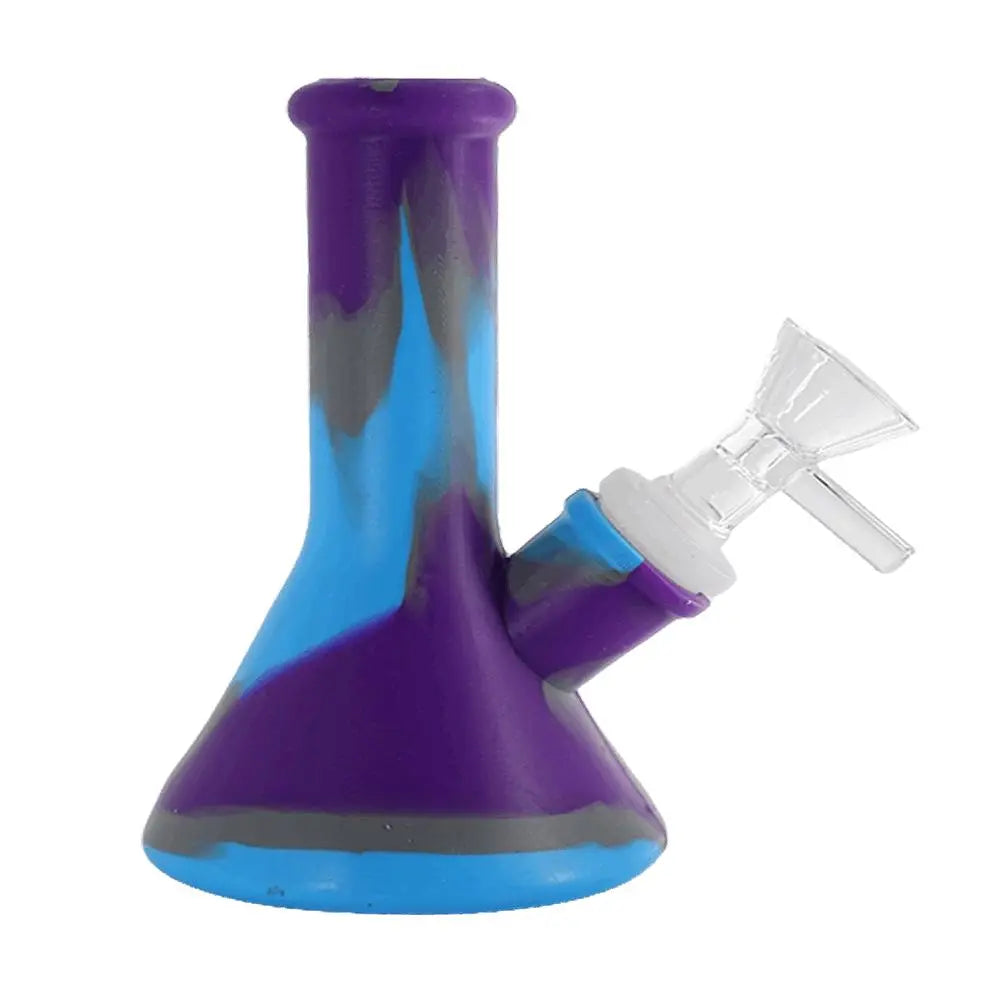 Silicone Color Bong- 4 inch