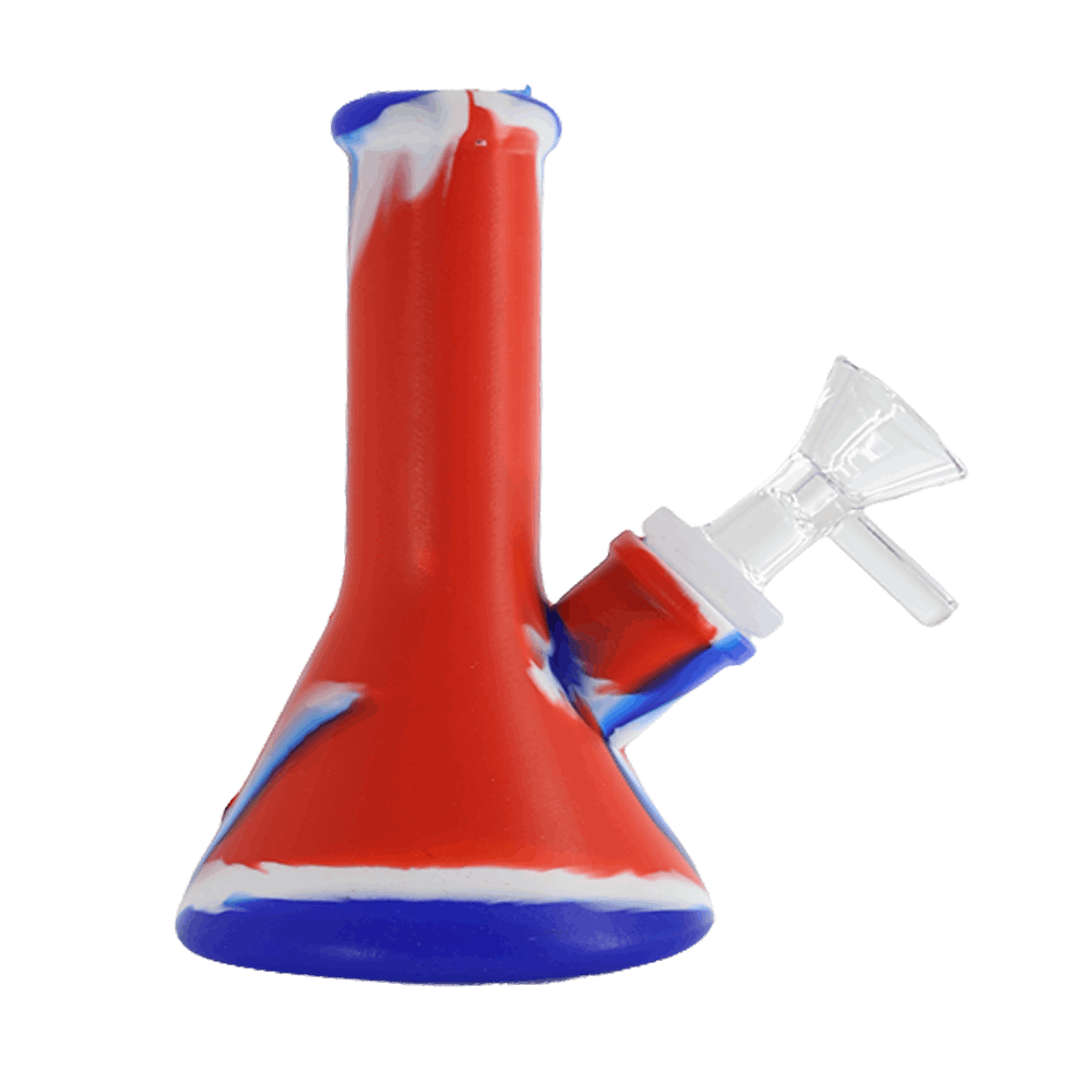 Silicone Color Bong- 4 inch