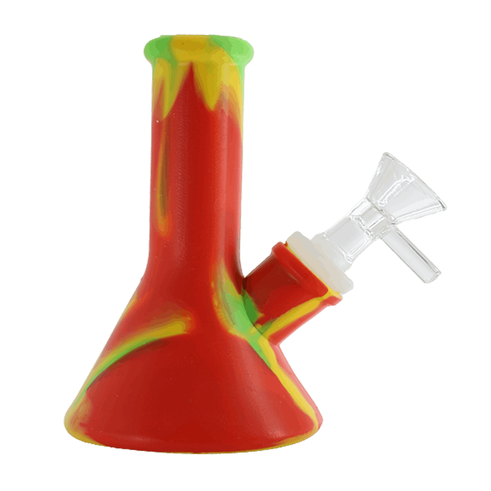 Silicone Color Bong- 4 inch