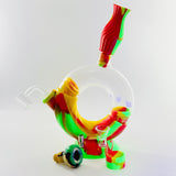 SmokeMEGA 4-in-1 Silicone Water Pipe - Versatile 11" Long with Nectar Collector