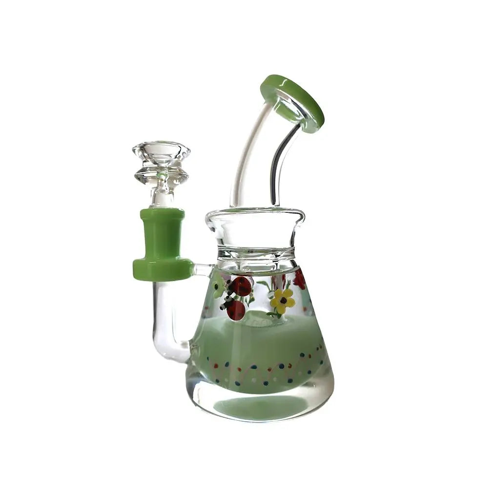 SirEEL Glycerin Nature Assorted Colors & Designs Shower Dab Rig 7"